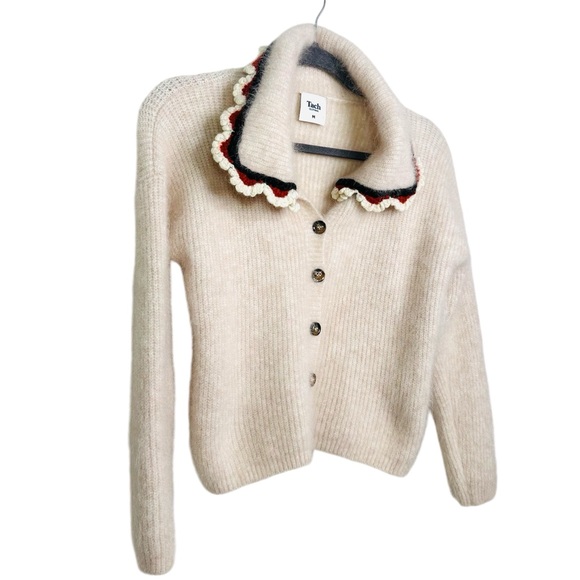 TACH CLOTHING FELIPA POPLIN COLLAR SWEATER - Picture 2 of 7